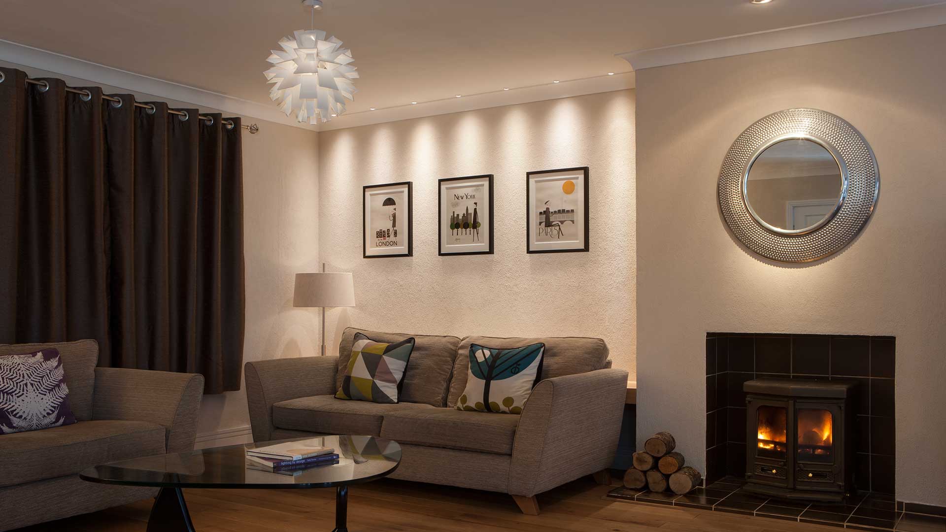private residence with ufo led fittings