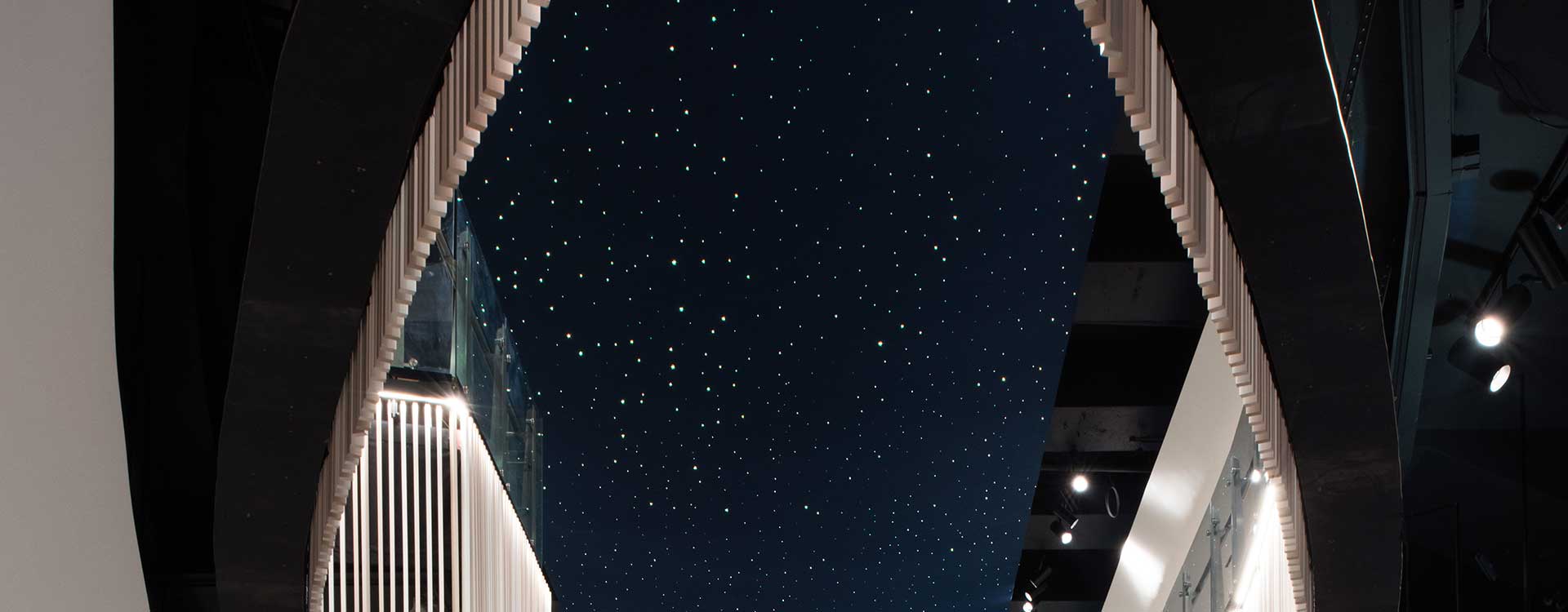 fibre optic lighting in the gate centre, newcastle