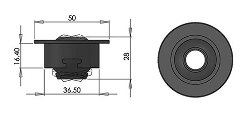 11d downlight fitting cad image