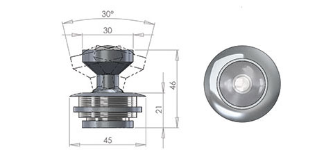 28h hermetic fitting cad image