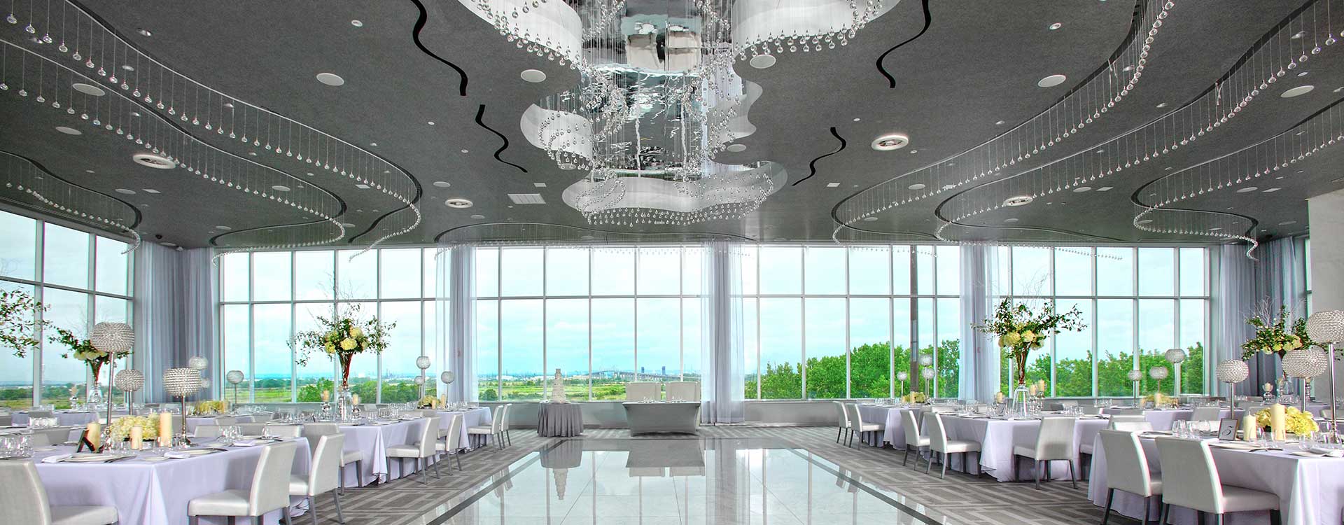 fibre optic lighting in the hilton hotel, staten island