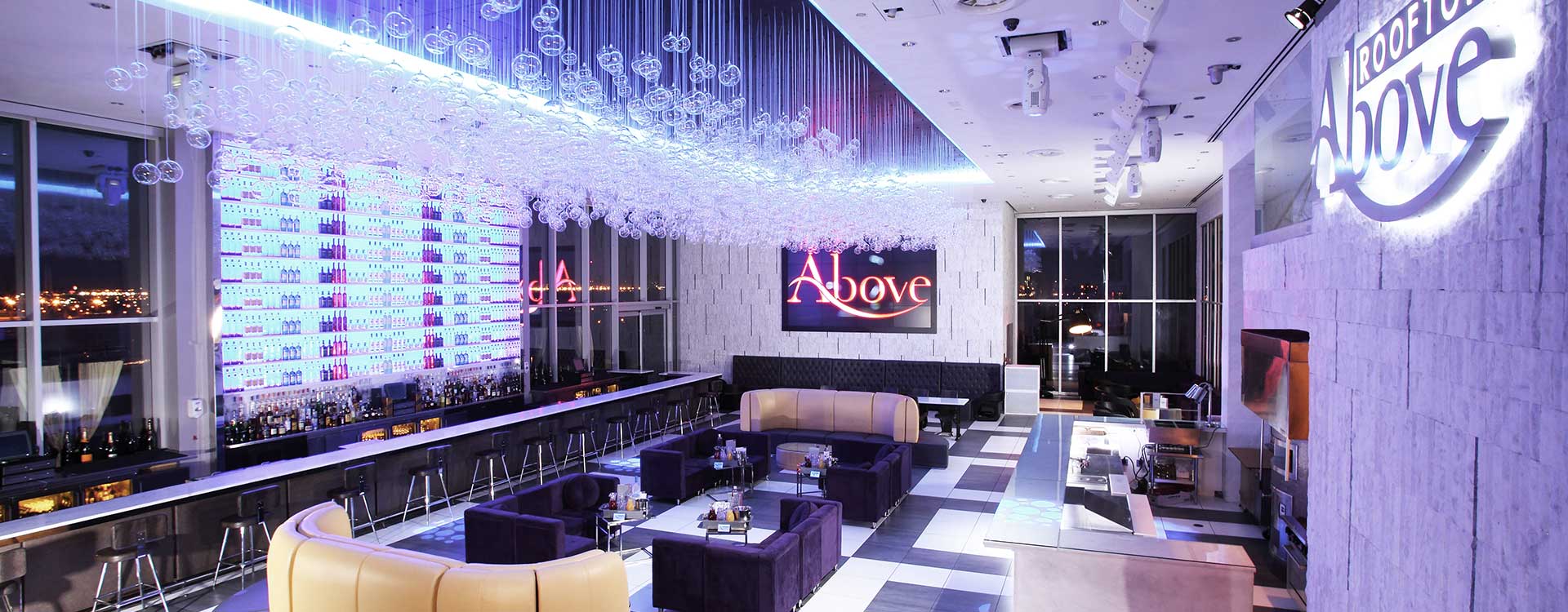 fibre optic lighting in the hilton hotel, staten island