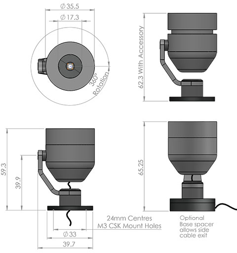 lm4 led fitting cad image