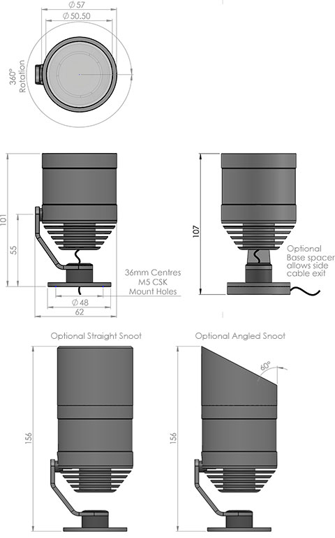 lm5 led fitting cad image
