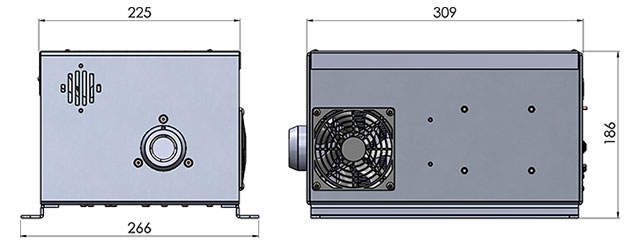 cad image of quasar decorative fibre optic light source