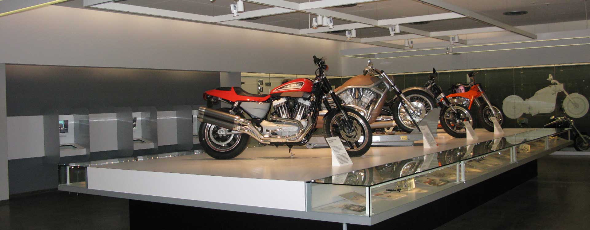 fibre optic lighting in the harley davidson museum